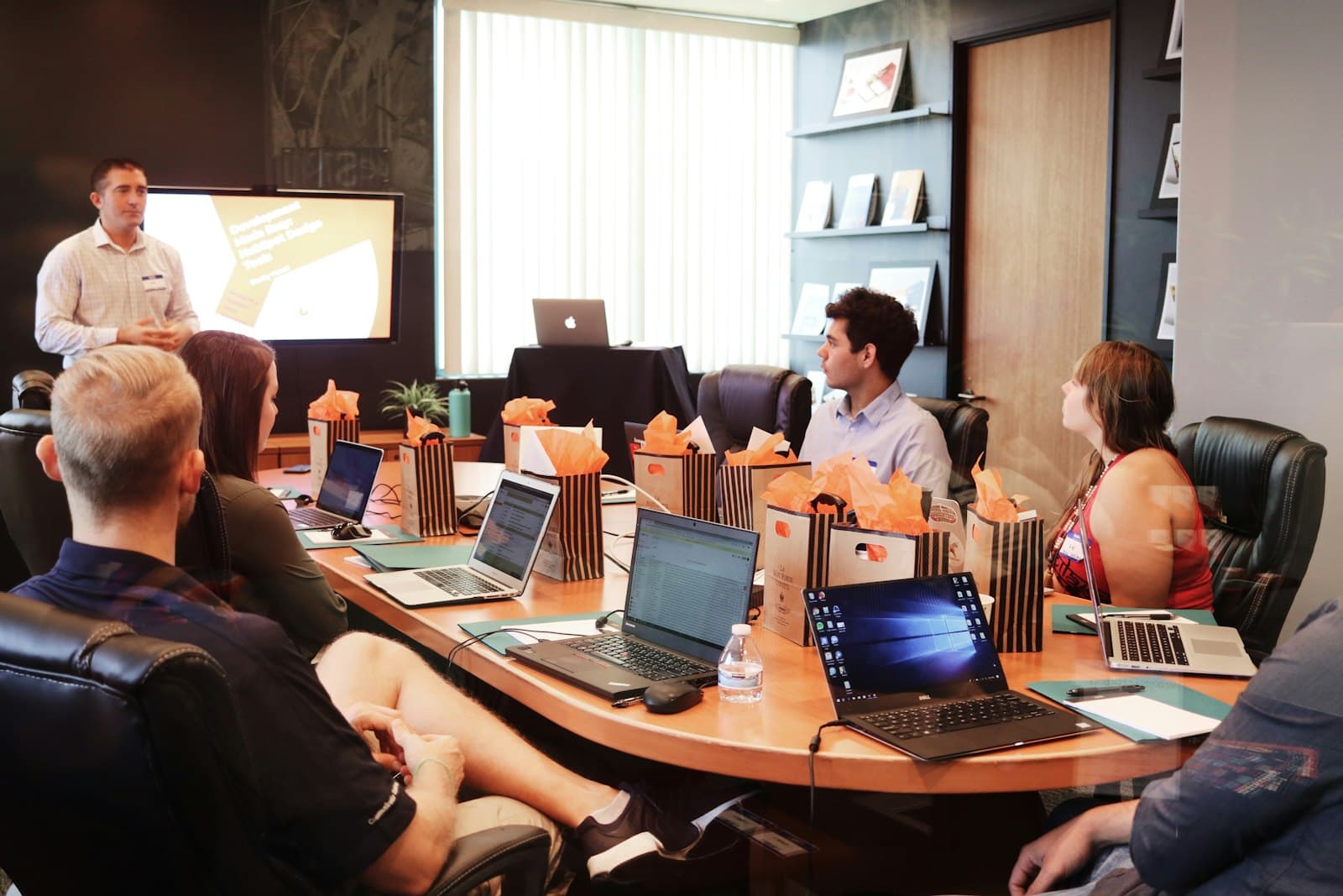 A business strategy meeting in progress