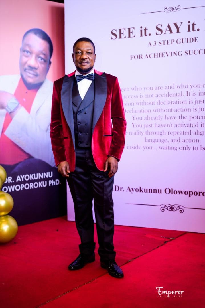 Dr. Ayokunnu Olowoporoku at the launch of SEE It, SAY It, DO It